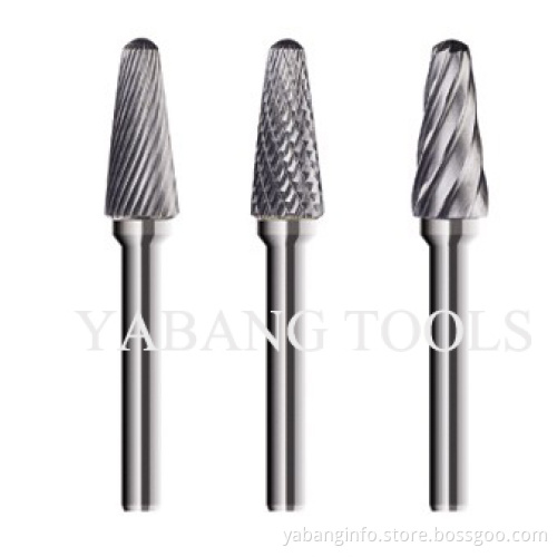 Conical Round Head Carbide Burrs (Type L)